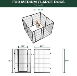 FXW Homeplus Indoor Dog Playpen, Black, 40-in, 8-panel slide 2 of 7