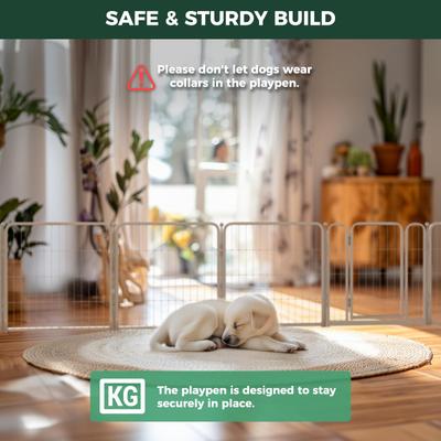 Show full view: FXW Homeplus Indoor Dog Playpen, White, 24-in, 8-panel slide 6 of 9