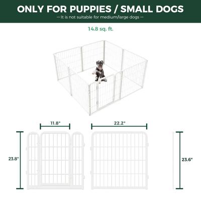 Show full view: FXW Homeplus Indoor Dog Playpen, White, 24-in, 8-panel slide 2 of 9