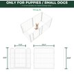 Show in main carousel: FXW Homeplus Indoor Dog Playpen, White, 24-in, 6-panel slide 7 of 9