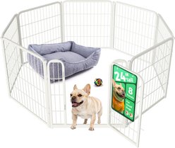 FXW Homeplus Indoor Dog Playpen, White, 24-in, 8-panel slide 1 of 7