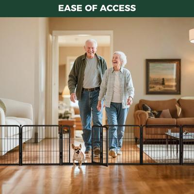 Show full view: FXW Homeplus Indoor Dog Playpen, Black, 24-in, 6-panel slide 5 of 10