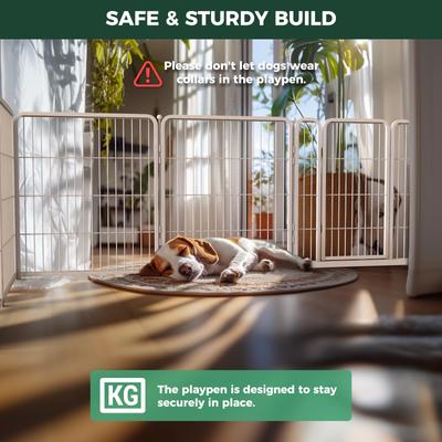 Show full view: FXW Homeplus Indoor Dog Playpen, White, 32-in, 8-panel slide 6 of 10