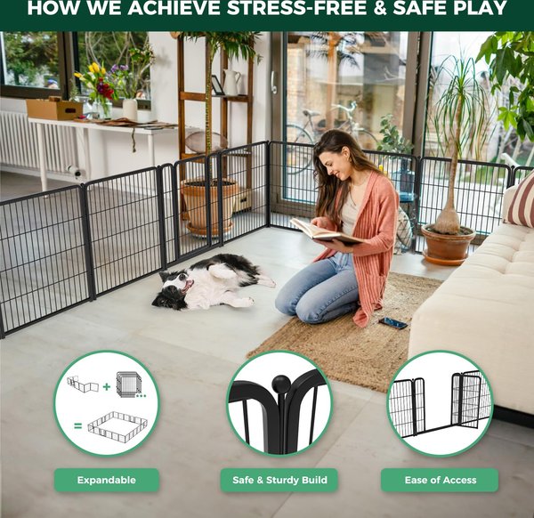 Show full view: FXW Homeplus Indoor Dog Playpen, 32-in, 12-panel slide 3 of 9