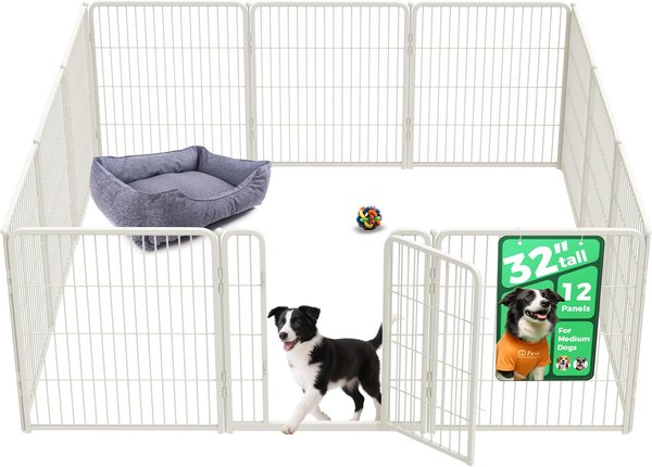 Show full view: FXW Homeplus Indoor Dog Playpen, White, 32-in, 12-panel slide 1 of 9