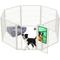 Show in main carousel: FXW Homeplus Indoor Dog Playpen, White, 32-in, 8-panel slide 1 of 10