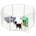 FXW Homeplus Indoor Dog Playpen, White, 32-in, 8-panel