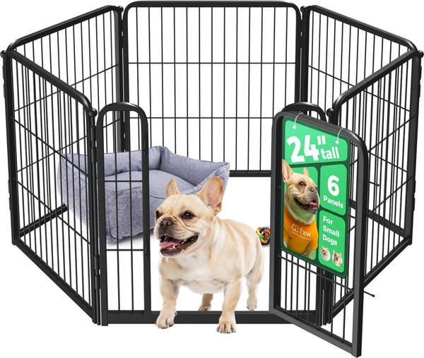 Show full view: FXW Homeplus Indoor Dog Playpen, Black, 24-in, 6-panel slide 1 of 9