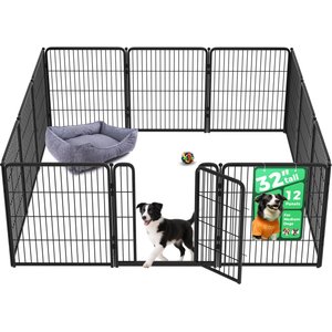 FXW Homeplus Indoor Dog Playpen, 32-in, 12-panel