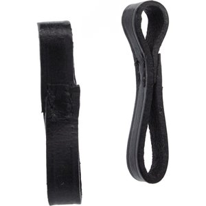 Camelot Leather Horse Bit Loops, Black