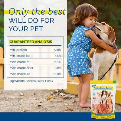 Show full view: Pet Center Sliced Chicken Breast Tenders Dehydrated Dog Treats, 8-oz bag slide 5 of 8