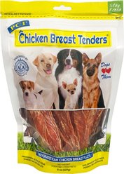 Pet Center Sliced Chicken Breast Tenders Dehydrated Dog Treats, 8-oz bag