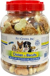 Pet Center Chicken & Biscuits Recipe Dog Treats, Large, 2.5-lb jar
