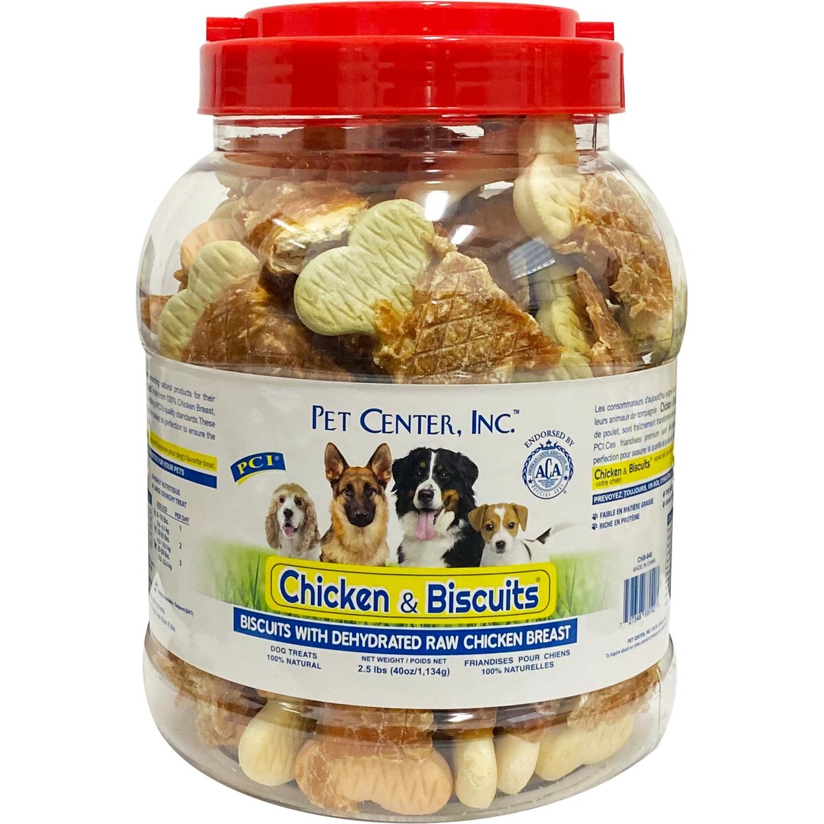 Pet Center Chicken & Biscuits Recipe Mini Dog Treats, 2.5-lb jar