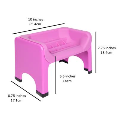 Show full view: Fluff Trough Binge Blocker Elevated Dog & Cat Slow Feeder, Purple slide 5 of 7