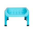 Fluff Trough Binge Blocker Elevated Dog & Cat Slow Feeder, Teal
