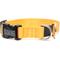 Show in main carousel: Mimi Green Breakaway Personalized Nylon Dog Collar with Black Plastic Buckle, Yellow, Large: 18 to 22-in neck, 1-in wide slide 1 of 5