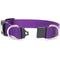 Show in main carousel: Mimi Green Breakaway Personalized Nylon Dog Collar with Black Plastic Buckle, Purple, Large: 18 to 22-in neck, 1-in wide slide 2 of 5