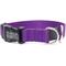 Show in main carousel: Mimi Green Breakaway Personalized Nylon Dog Collar with Black Plastic Buckle, Purple, Large: 18 to 22-in neck, 1-in wide slide 1 of 5