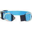 Show in main carousel: Mimi Green Breakaway Personalized Nylon Dog Collar with Black Plastic Buckle, Peacock Blue, X-Large: 22 to 26-in neck, 1-in wide slide 2 of 4