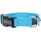 Show in main carousel: Mimi Green Breakaway Personalized Nylon Dog Collar with Black Plastic Buckle, Peacock Blue, X-Large: 22 to 26-in neck, 1-in wide slide 1 of 5