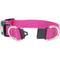 Show in main carousel: Mimi Green Breakaway Personalized Nylon Dog Collar with Black Plastic Buckle, Raspberry, Medium: 12 to 15-in neck, 3/4-in wide slide 2 of 5