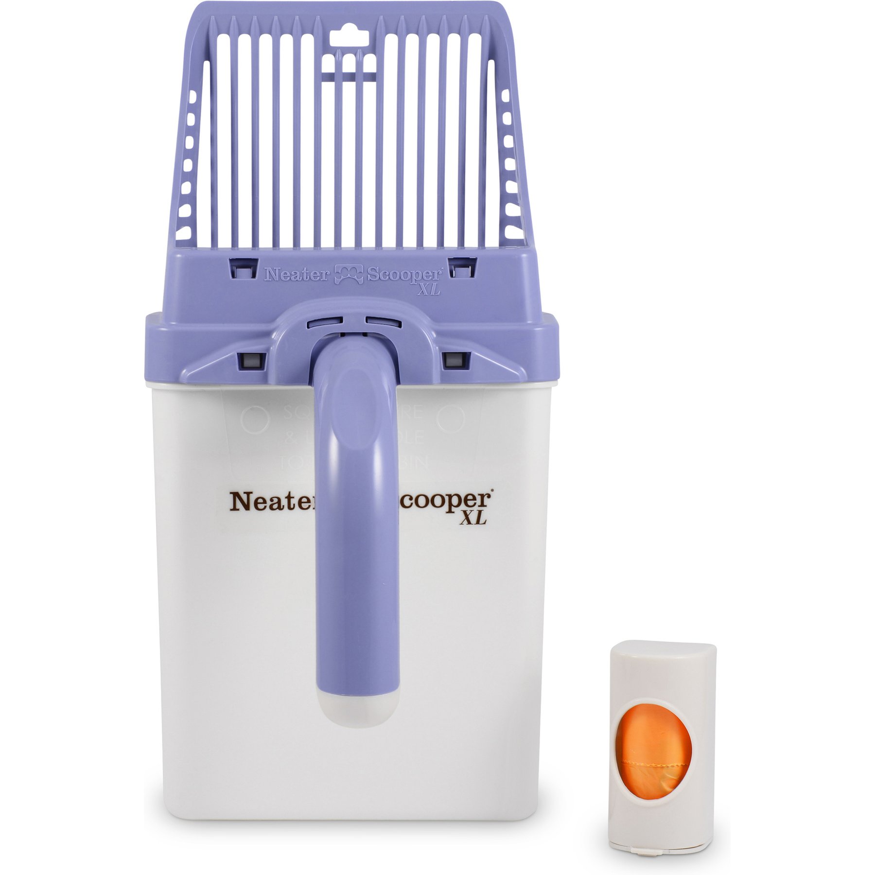 Neater Pets Neater Scooper XL Direct-to-Bag Cat Litter Scoop, 6 x 3 x 11-in, Purple