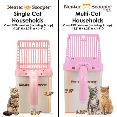 Show full view: Neater Pets Neater Scooper XL Direct-to-Bag Cat Litter Scoop, 6 x 3 x 11-in, Pink slide 5 of 10
