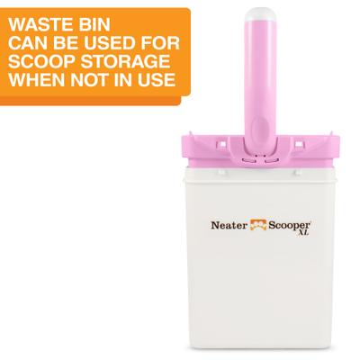 Show full view: Neater Pets Neater Scooper XL Direct-to-Bag Cat Litter Scoop, 6 x 3 x 11-in, Pink slide 7 of 10