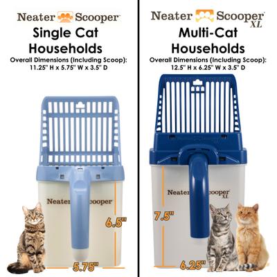 Show full view: Neater Pets Neater Scooper XL Direct-to-Bag Cat Litter Scoop, 6 x 3 x 11-in, Blue slide 5 of 10