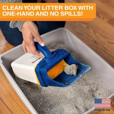 Show full view: Neater Pets Neater Scooper XL Direct-to-Bag Cat Litter Scoop, 6 x 3 x 11-in, Blue slide 2 of 10