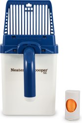 Neater Pets Neater Scooper XL Direct-to-Bag Cat Litter Scoop, 6 x 3 x 11-in, Blue