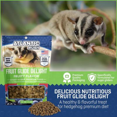Show full view: Atlantic Rush Fruit Glide Delight Fruity Flavor Sugar Glider Food, 32-oz bag slide 5 of 9