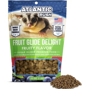 Atlantic Rush Fruit Glide Delight Fruity Flavor Sugar Glider Food, 32-oz bag