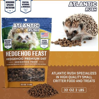 Show full view: Atlantic Rush Hedgehog Feast Premium Diet Hedgehog Food, 32-oz bag slide 7 of 9