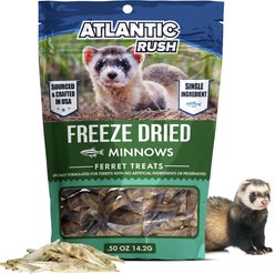Atlantic Rush Freeze-Dried Minnow Small Animal Treats, 0.5-oz bag