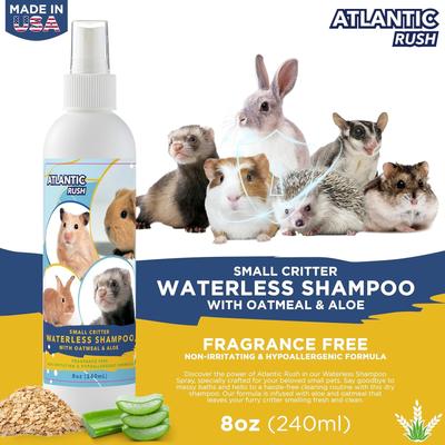 Show full view: Atlantic Rush Waterless Critter Shampoo Small Pet Shampoo, 8-fl oz bottle slide 3 of 9