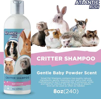 Show full view: Atlantic Rush Critter Shampoo Baby Powder Small Pet Shampoo, 8-fl oz bottle slide 2 of 8