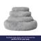 Show in main carousel: Frisco Long Faux Fur Donut Cat & Dog Bed, Smoky Gray, Medium slide 7 of 10