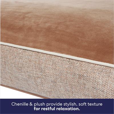 Show full view: Frisco Orthopedic Pillow Cat & Dog Bed with Removable Cover, Beige, X-Large slide 3 of 9