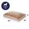 Show in main carousel: Frisco Orthopedic Pillow Cat & Dog Bed with Removable Cover, Beige, X-Large slide 2 of 9