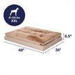 Show in main carousel: Frisco Plush Orthopedic Pillowtop Dog Bed w/Removable Cover, Beige, XX-Large slide 2 of 9