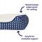 Show in main carousel: Frisco Sherpa Bolster Cat & Dog Bed, Navy Herringbone, Small slide 6 of 10