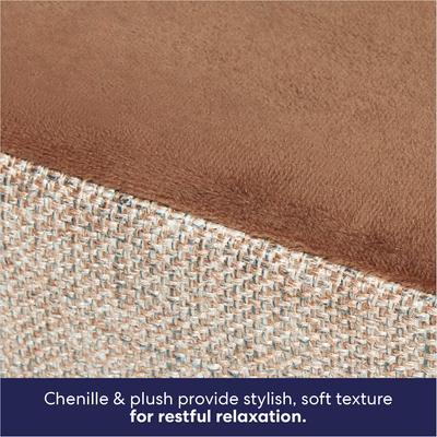 Show full view: Frisco Plush Orthopedic Front Bolster Cat & Dog Bed w/Removable Cover, Beige, Large slide 3 of 9