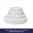 Show in main carousel: Frisco Long Faux Fur Donut Cat & Dog Bed, Silver, Medium slide 7 of 10
