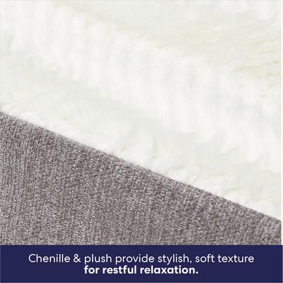 Show full view: Frisco Plush Orthopedic Front Bolster Cat & Dog Bed w/Removable Cover, Gray, Large slide 4 of 9