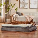 Frisco Plush Orthopedic Pillowtop Dog Bed w/Removable Cover, Gray, X-Large