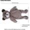 Show in main carousel: PetRageous Designs Beau the Bear 18-in Squeak & Crinkle Plush Dog Toy, Grey slide 2 of 3