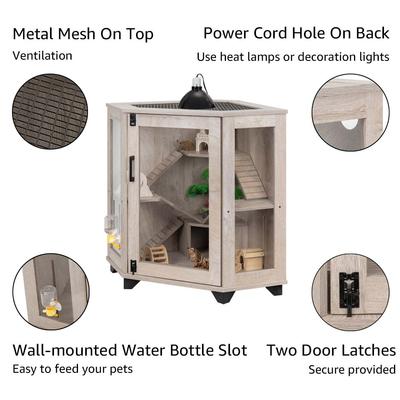 Show full view: Unipaws Corner Waterproof Mat Small Animal Cage slide 4 of 7