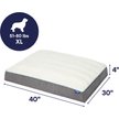 Show in main carousel: Frisco Orthopedic Pillow Cat & Dog Bed with Removable Cover, Gray, X-Large slide 2 of 9
